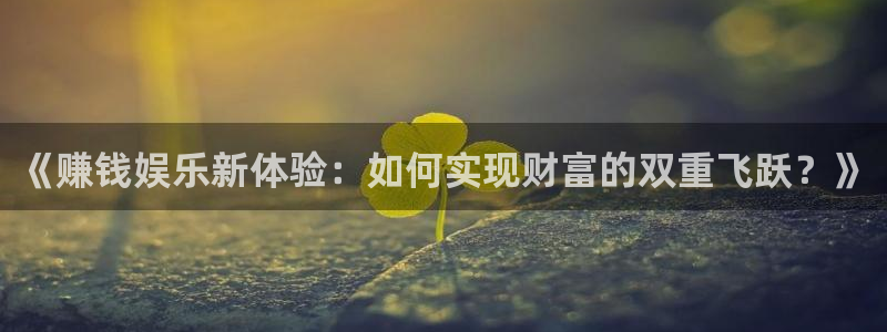 《赚钱娱乐新体验：如何实现财富的双重飞跃？》